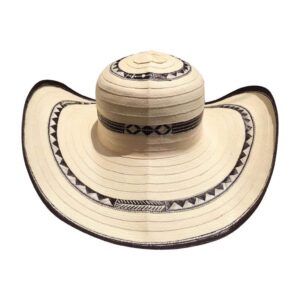 Sombrero Vueltiao Fibra 21 Color Natural, Incluye Correa De Ajuste En Caña Flecha