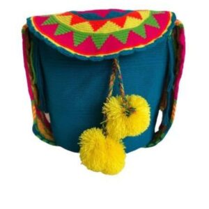 Mochila Wayuú Con Tapa Tipo Carriel