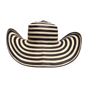 Sombrero Vueltiao Fibra 19 Diseño Zebra, Incluye Correa De Ajuste En Caña Flecha