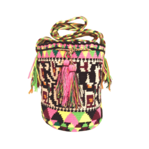 Mochila Wayuú Tradicional Con Diseño Étnico