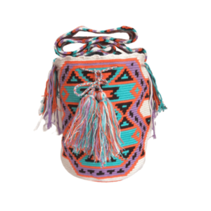Mochila Wayuú Tradicional Con Diseño Étnico