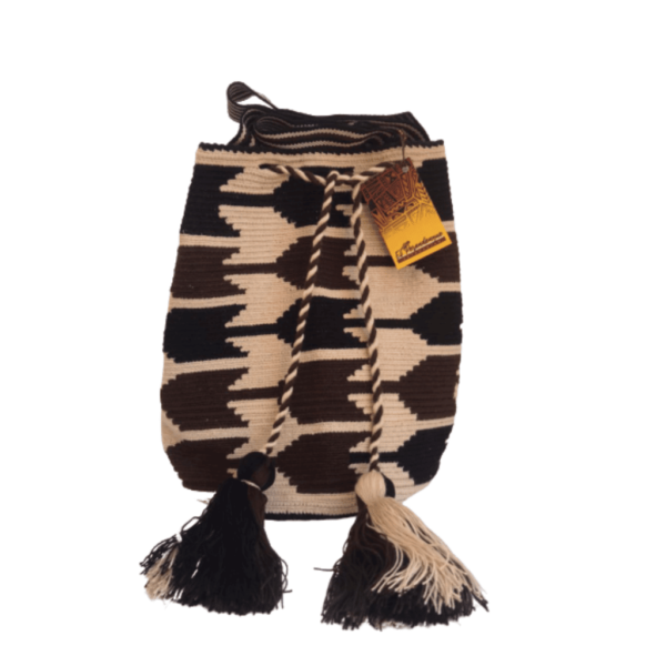 Mochila Wayuú Tradicional Con Diseño Etnico Extragrande