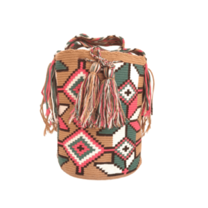 Mochila Wayuú Tradicional Con Diseño Étnico