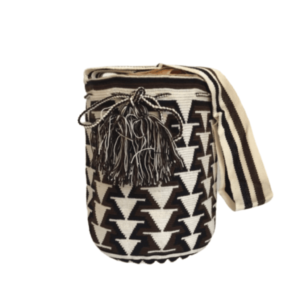 Mochila Wayuú Tejido Fino Con Diseño