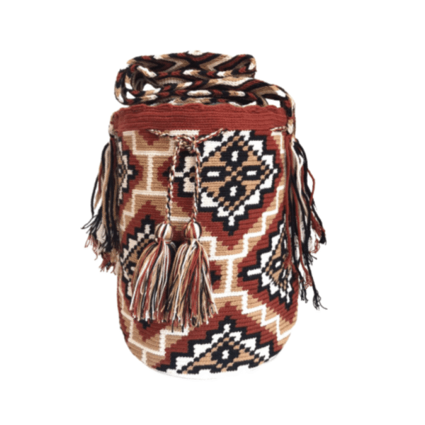 Mochila Wayuú Tradicional Con Diseño Étnico