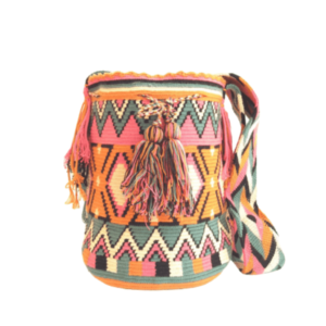 Mochila Wayuú Tradicional Con Diseño Etnico