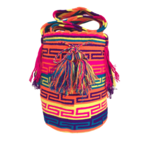 Mochila Wayuú Tradicional Con Diseño Étnico