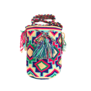 Mochila Wayuú Tradicional Con Diseño Étnico
