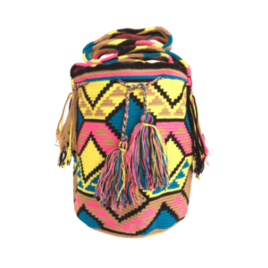 Mochila Wayuú Tradicional Con Diseño Étnico