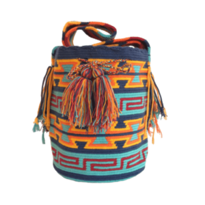 Mochila Wayuú Tradicional Con Diseño Étnico