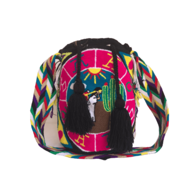 Mochila Wayuú Tapizada Diseñada Con Las Castas De Las Diferentes Comunidades Wayuú