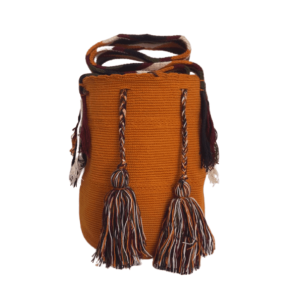 Mochila Wayuú Tradicional Unicolor Extragrande