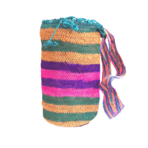 Mochila Cumbiambera Tejida En Fique Grande Multicolor