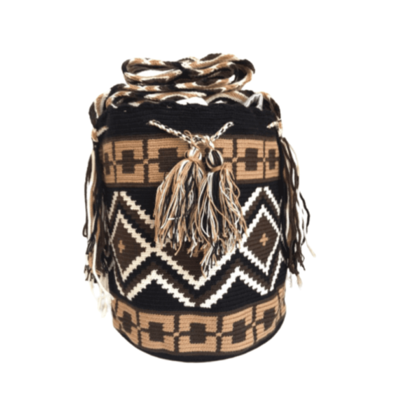Mochila Wayuú Tradicional Con Diseño Etnico