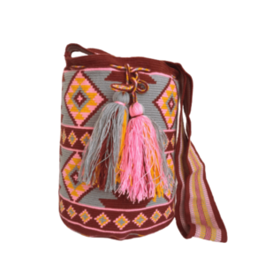 Mochila vino con rosa