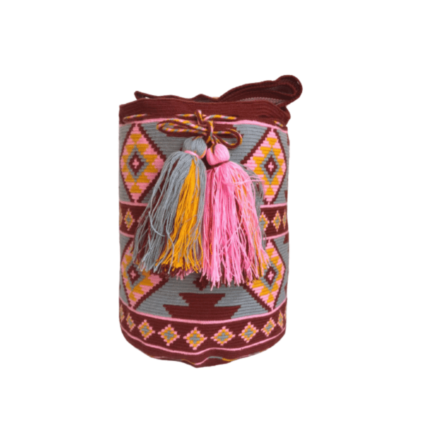 Mochila Wayuú Tejido Fino Con Diseño Extragrande