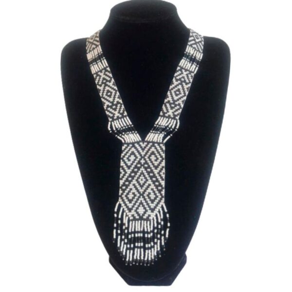 Collar Tipo Corbata Grande Diseño Etnico