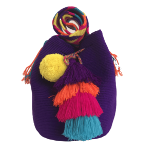 Mochila Wayuú Tradicional Unicolor