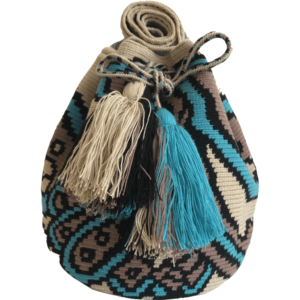 Mochila Wayuú Tradicional Diseño Figuras Ancestrales Etnicas