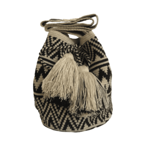 Mochila Wayuú Tradicional Tejida Con Figuras Etnicas