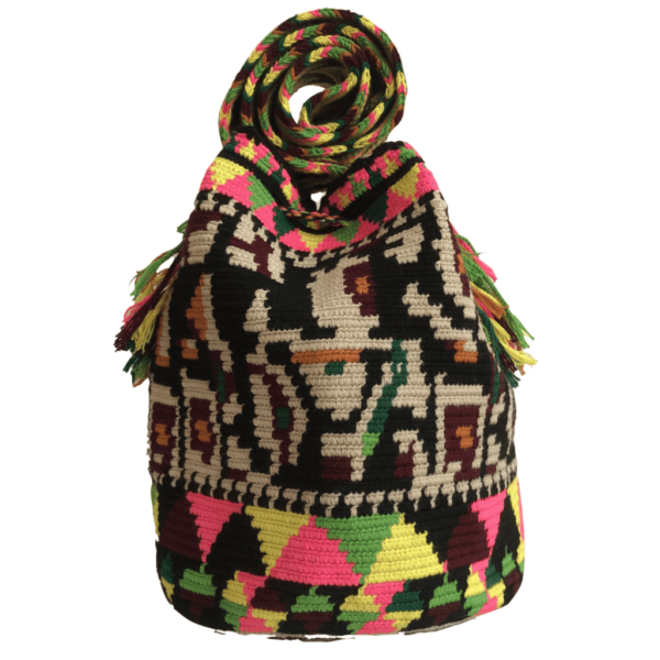 Mochila Wayuú Tradicional Diseño Etnico