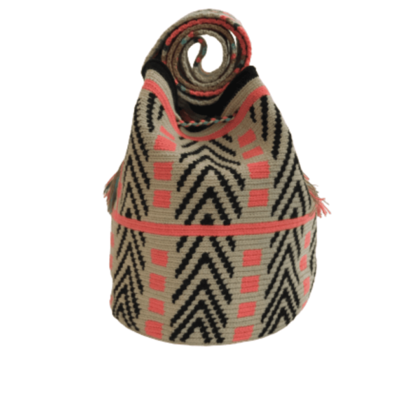 Mochila Wayuú Tradicional Con Diseño Étnico