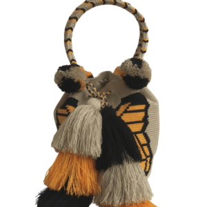 Mochila Wayuú Tipo Bolso Diseño Mariposa