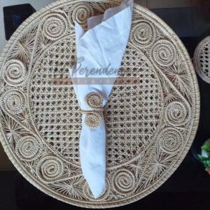 Tradicional Set Individuales De Mesa 6 Puestos Incluyen Portavasos Y Servilleteros