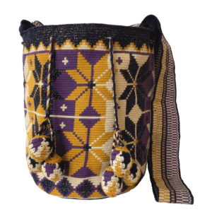 Mochila Wayuú Tejido Fino Gasa Paleteada