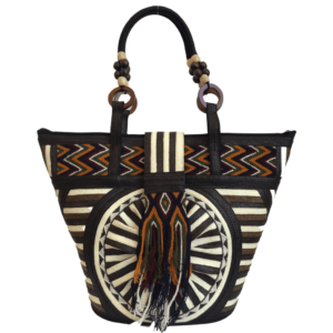 Bolso En Caña Flecha Grande Colores Tierra Fajón Wayuú