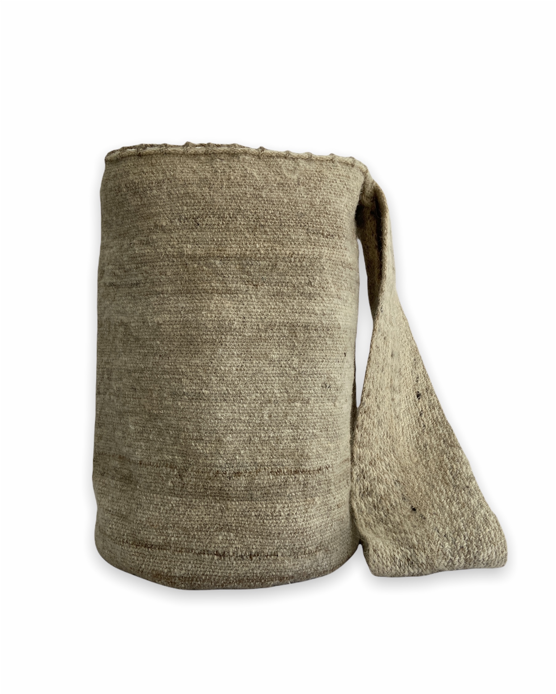 Mochila Arhuaca Grande Color Beige - Artesanías El Perendengue