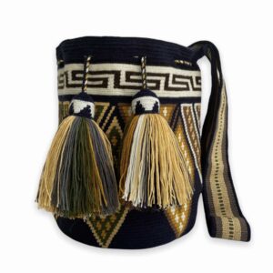 Mochila Wayuu Tradicional Diseño Etnico Gasa Paleteada