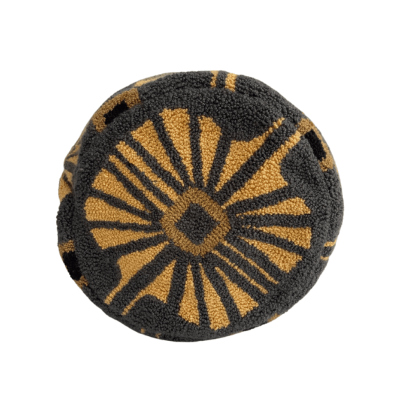 Mochila Wayuu Tapizada Grande Diseño Etnico Color Gris - Imagen 3