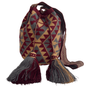 Mochila Wayuu Tradicional Grande Diseño Etnico Gasa Paleteada