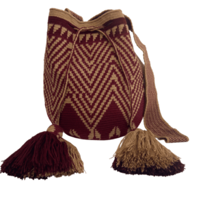 Mochila Wayuu Tradicional Grande Diseño Etnico Gasa Paleteada