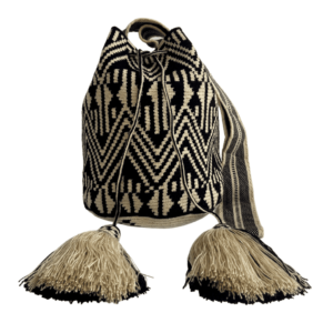 Mochila Wayuu Tradicional Grande Diseño Etnico Gasa Paleteada