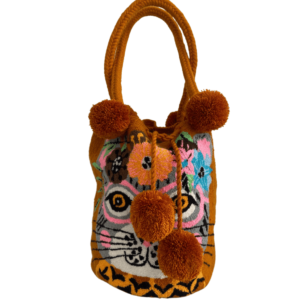 Mochila Wayuu Tapizada Grande Tipo Bolso Diseño Grande