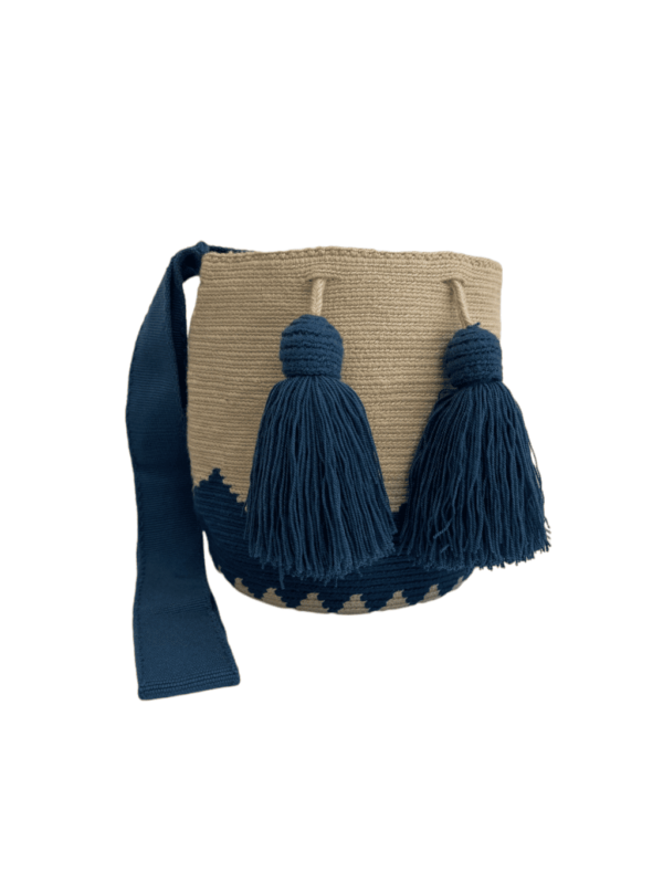Mochila Wayuu Mediana Tradicional Gasa Paleteada
