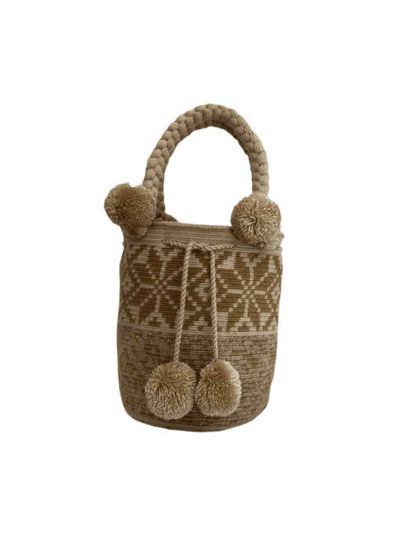 Mochila Wayuu Mediana Tipo Bolso Diseño Étnico