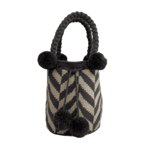 Mochila Wayuu Tipo Bolso Mediano Diseño Étnico
