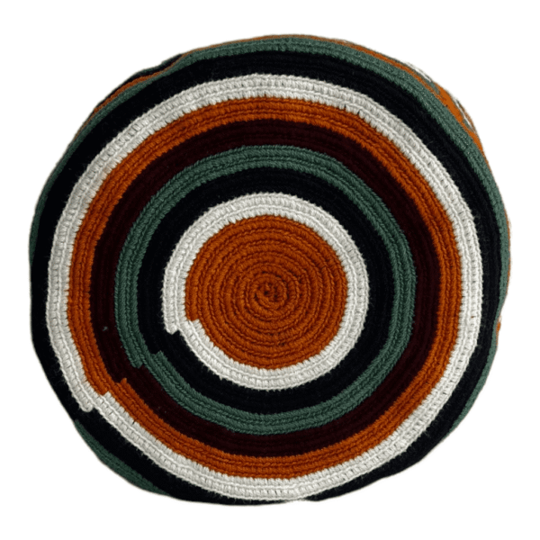 Mochila Wayuu Grande Tradicional Diseño Étnico Asa Paleteada - Imagen 3