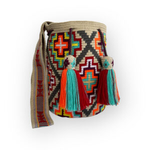 Mochila Wayuu Tradicional Grande Diseño Étnico