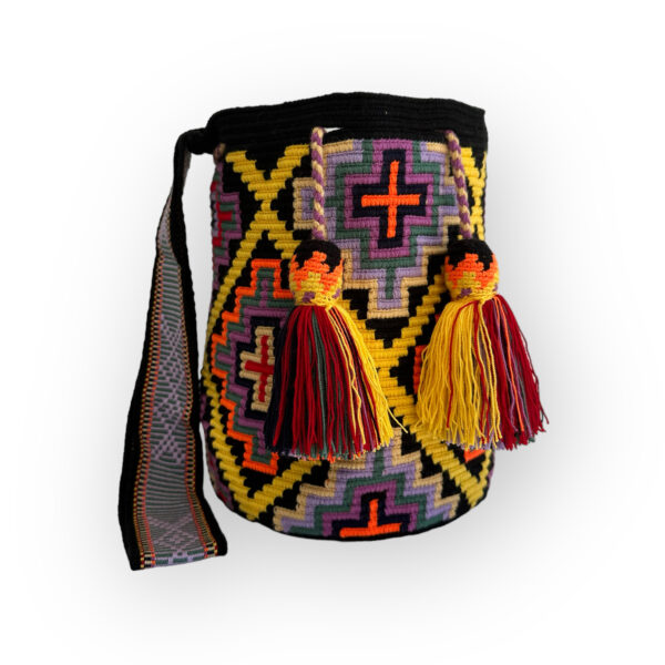 Mochila Wayuu Tradicional Grande Diseño Étnico