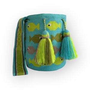 Mochila Wayuu Tradicional Grande Diseño Étnico