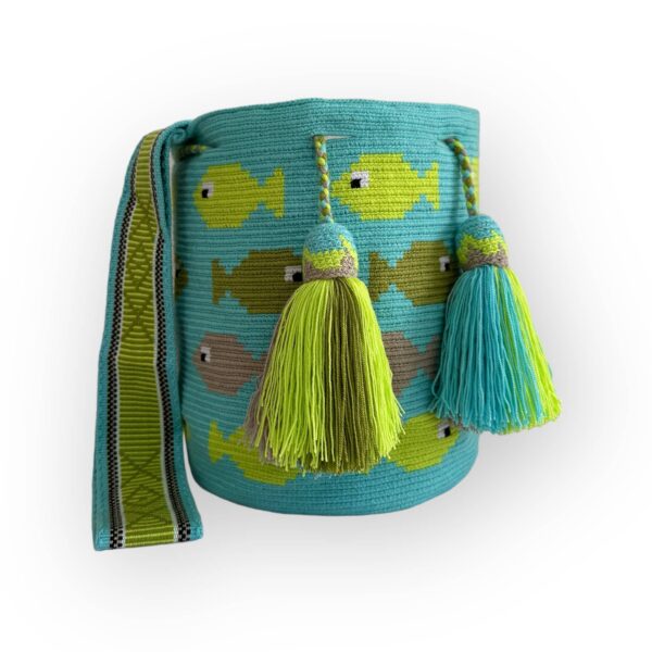 Mochila Wayuu Tradicional Grande Diseño Étnico