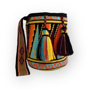 Mochila Wayuu Tradicional Grande Diseño Étnico