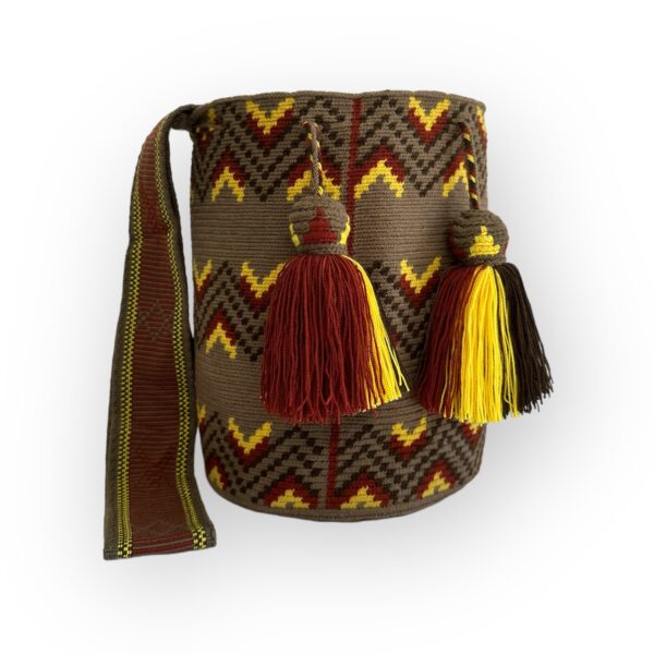 Mochila Wayuu Tradicional Grande Diseño Étnico